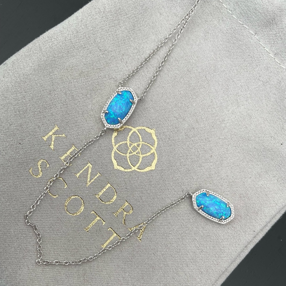 Kendra Scott Ellison Y Necklace in Bright Silver